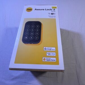 Yale Assure Lock 2 Plus Smart Lock Black Suede Wi Fi Works w/ Google Apple Home